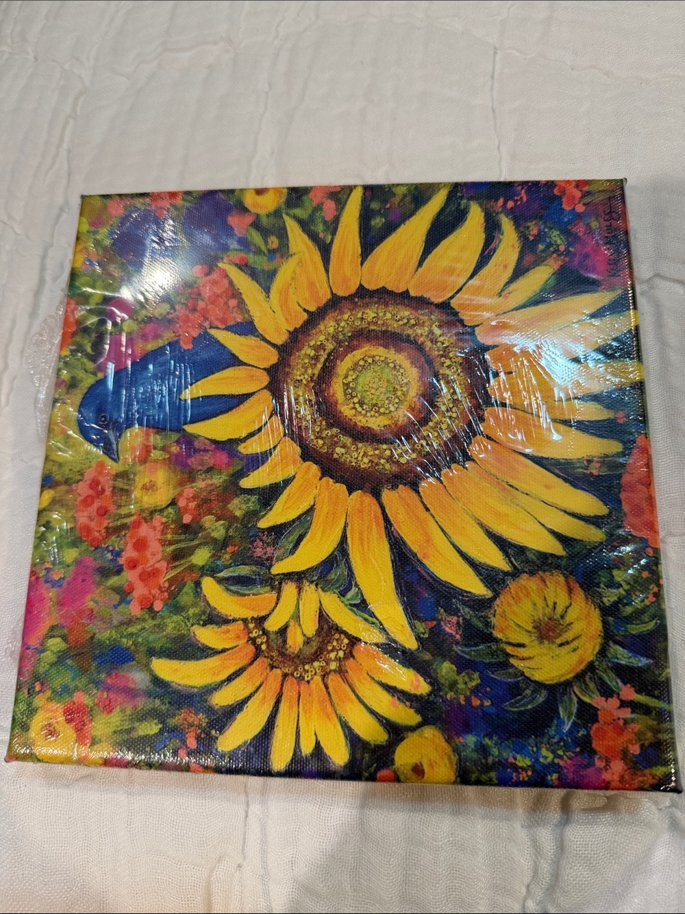 Vibrant Yellow Sunflower Canvas Art – Floral Wall Accent